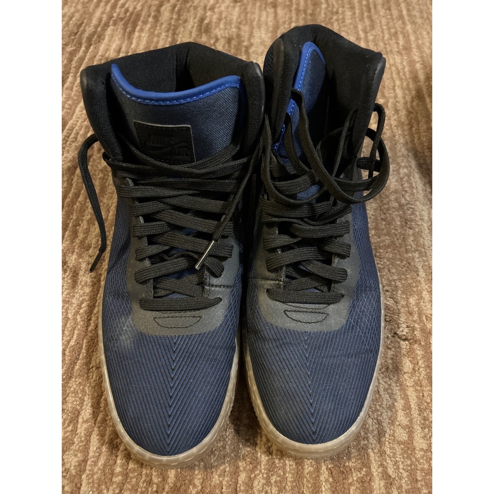 Nike Pro Steppers Basketball Shoes Athletic Sneakers Midnight‎ Size 8. NO BOX